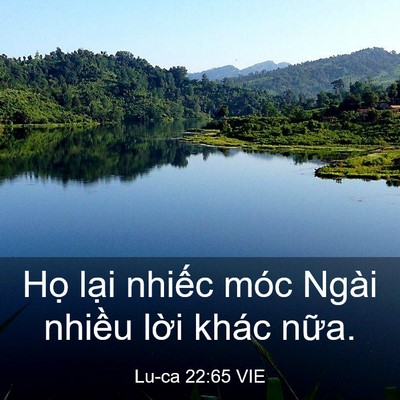 Picture 03 - Lu-ca 22:65 VIE - Họ lại nhiếc móc Ngài nhiều lời khác - Bible Verse Picture