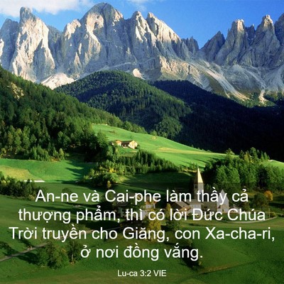 Picture 03 - Lu-ca 3:2 VIE - An-ne và Cai-phe làm thầy cả thượng - Bible Verse Picture