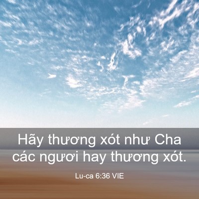 Picture 03 - Lu-ca 6:36 VIE - Hãy thương xót như Cha các ngươi hay - Bible Verse Picture