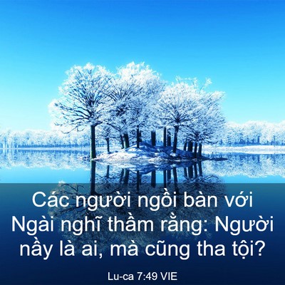 Picture 03 - Lu-ca 7:49 VIE - Các người ngồi bàn với Ngài nghĩ - Bible Verse Picture