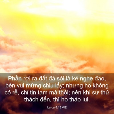 Picture 03 - Lu-ca 8:13 VIE - Phần rơi ra đất đá sỏi là kẻ nghe - Bible Verse Picture