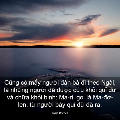 Picture 03 - Lu-ca 8:2 VIE - Cũng có mấy người đàn bà đi theo - Bible Verse Picture