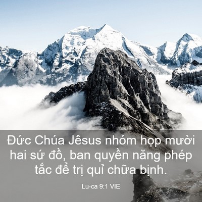 Picture 03 - Lu-ca 9:1 VIE - Đức Chúa Jêsus nhóm họp mười hai sứ - Bible Verse Picture
