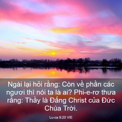 Picture 03 - Lu-ca 9:20 VIE - Ngài lại hỏi rằng: Còn về phần các - Bible Verse Picture