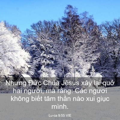 Picture 03 - Lu-ca 9:55 VIE - Nhưng Đức Chúa Jêsus xây lại quở hai - Bible Verse Picture
