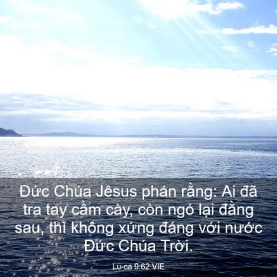 Picture 03 - Lu-ca 9:62 VIE - Đức Chúa Jêsus phán rằng: Ai đã tra tay - Bible Verse Picture