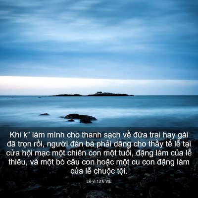 Picture 03 - Lê-vi 12:6 VIE - Khi k” làm mình cho thanh sạch về đứa - Bible Verse Picture