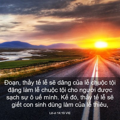 Picture 03 - Lê-vi 14:19 VIE - Đoạn, thầy tế lễ sẽ dâng của lễ - Bible Verse Picture