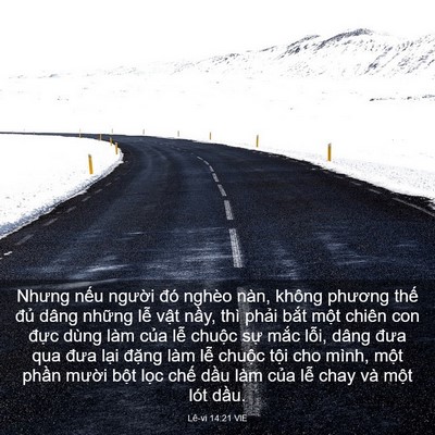 Picture 03 - Lê-vi 14:21 VIE - Nhưng nếu người đó nghèo nàn, không - Bible Verse Picture