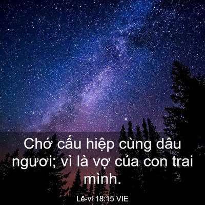 Picture 03 - Lê-vi 18:15 VIE - Chớ cấu hiệp cùng dâu ngươi; vì là - Bible Verse Picture