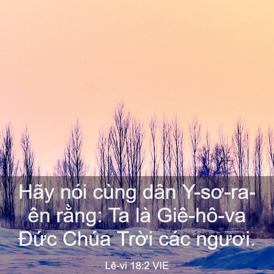 Picture 03 - Lê-vi 18:2 VIE - Hãy nói cùng dân Y-sơ-ra-ên rằng: Ta là - Bible Verse Picture