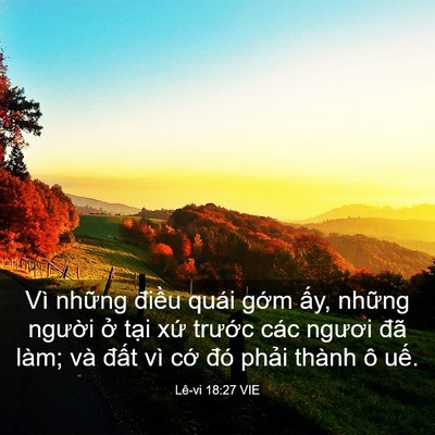 Picture 03 - Lê-vi 18:27 VIE - Vì những điều quái gớm ấy, những - Bible Verse Picture