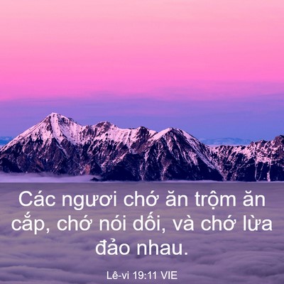 Picture 03 - Lê-vi 19:11 VIE - Các ngươi chớ ăn trộm ăn cắp, chớ - Bible Verse Picture