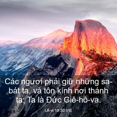Picture 03 - Lê-vi 19:30 VIE - Các ngươi phải giữ những sa-bát ta, và - Bible Verse Picture