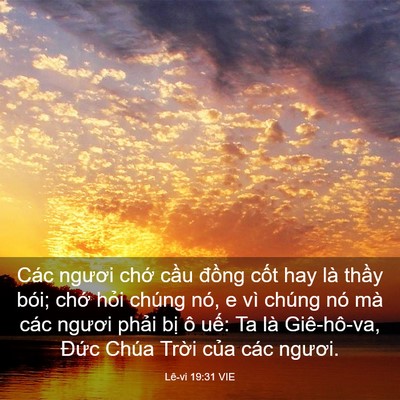 Picture 03 - Lê-vi 19:31 VIE - Các ngươi chớ cầu đồng cốt hay là - Bible Verse Picture