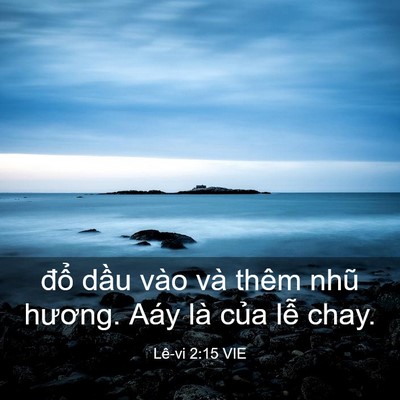 Picture 03 - Lê-vi 2:15 VIE - đổ dầu vào và thêm nhũ hương. Aáy là - Bible Verse Picture