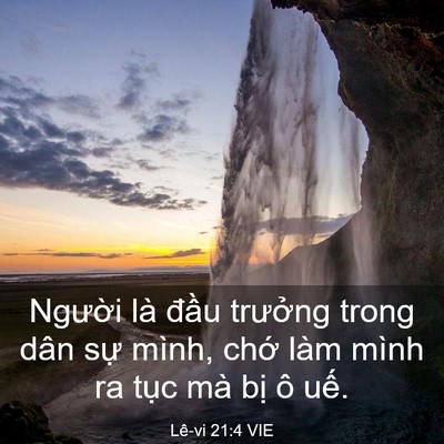 Picture 03 - Lê-vi 21:4 VIE - Người là đầu trưởng trong dân sự - Bible Verse Picture