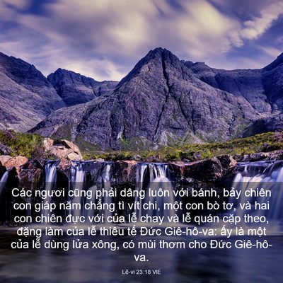 Picture 03 - Lê-vi 23:18 VIE - Các ngươi cũng phải dâng luôn với - Bible Verse Picture