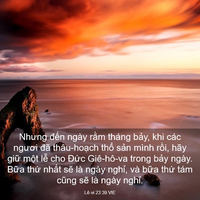 Picture 03 - Lê-vi 23:39 VIE - Nhưng đến ngày rằm tháng bảy, khi các - Bible Verse Picture