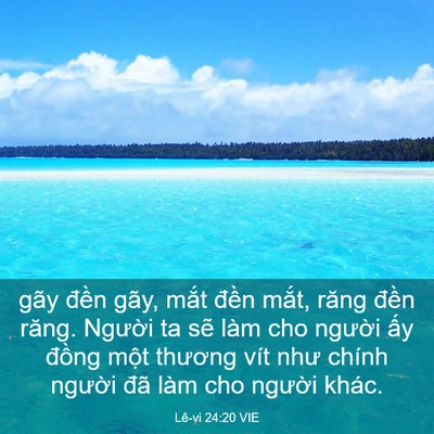 Picture 03 - Lê-vi 24:20 VIE - gãy đền gãy, mắt đền mắt, răng - Bible Verse Picture