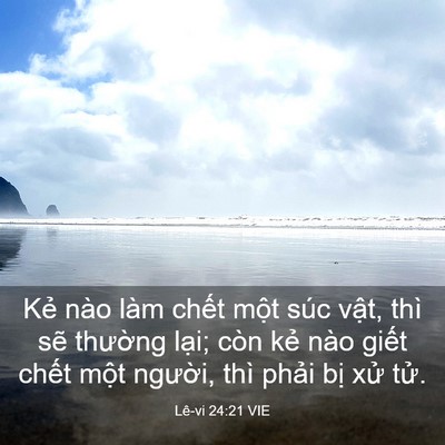 Picture 03 - Lê-vi 24:21 VIE - Kẻ nào làm chết một súc vật, thì sẽ - Bible Verse Picture