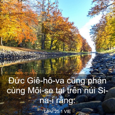 Picture 03 - Lê-vi 25:1 VIE - Đức Giê-hô-va cũng phán cùng Môi-se - Bible Verse Picture