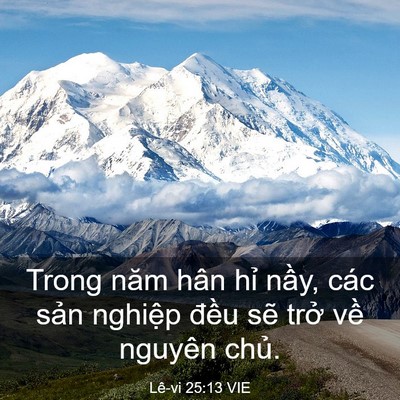 Picture 03 - Lê-vi 25:13 VIE - Trong năm hân hỉ nầy, các sản nghiệp - Bible Verse Picture