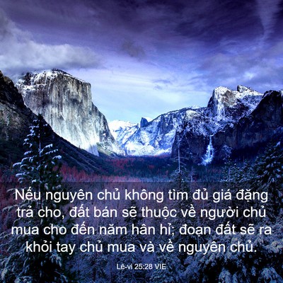 Picture 03 - Lê-vi 25:28 VIE - Nếu nguyên chủ không tìm đủ giá - Bible Verse Picture
