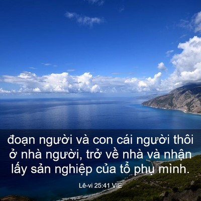 Picture 03 - Lê-vi 25:41 VIE - đoạn người và con cái người thôi ở - Bible Verse Picture