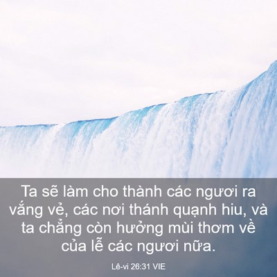 Picture 03 - Lê-vi 26:31 VIE - Ta sẽ làm cho thành các ngươi ra vắng - Bible Verse Picture