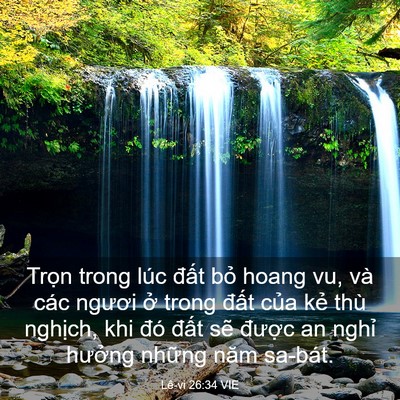 Picture 03 - Lê-vi 26:34 VIE - Trọn trong lúc đất bỏ hoang vu, và các - Bible Verse Picture