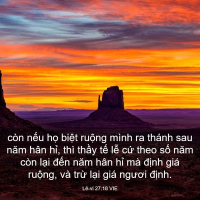 Picture 03 - Lê-vi 27:18 VIE - còn nếu họ biệt ruộng mình ra thánh - Bible Verse Picture