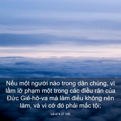 Picture 03 - Lê-vi 4:27 VIE - Nếu một người nào trong dân chúng, vì - Bible Verse Picture