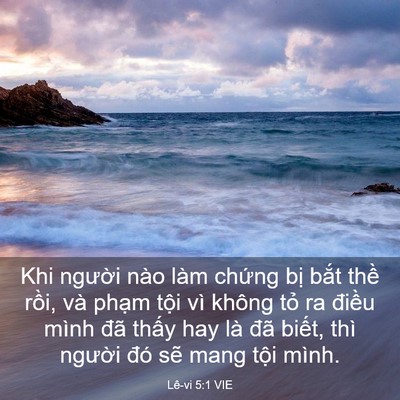 Picture 03 - Lê-vi 5:1 VIE - Khi người nào làm chứng bị bắt thề - Bible Verse Picture