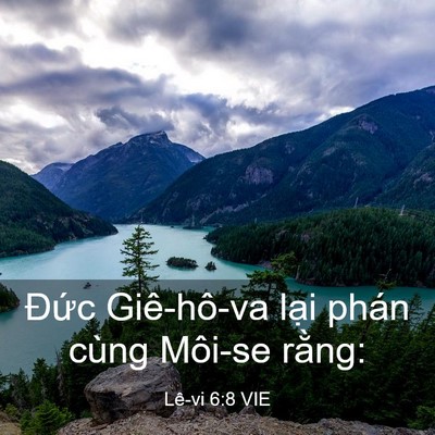 Picture 03 - Lê-vi 6:8 VIE - Đức Giê-hô-va lại phán cùng Môi-se - Bible Verse Picture