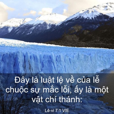Picture 03 - Lê-vi 7:1 VIE - Đây là luật lệ về của lễ chuộc - Bible Verse Picture