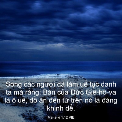 Picture 03 - Ma-la-ki 1:12 VIE - Song các ngươi đã làm uế tục danh ta - Bible Verse Picture