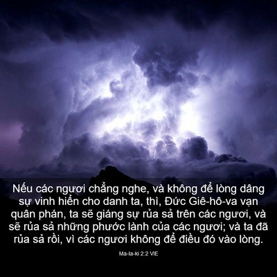 Picture 03 - Ma-la-ki 2:2 VIE - Nếu các ngươi chẳng nghe, và không để - Bible Verse Picture