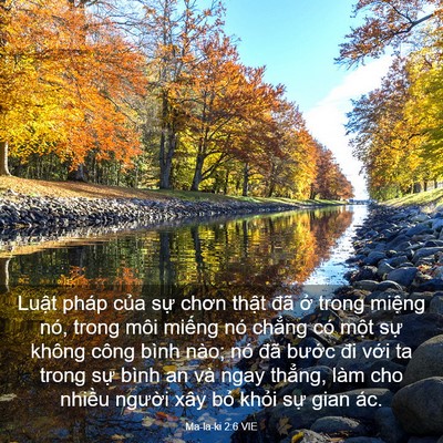 Picture 03 - Ma-la-ki 2:6 VIE - Luật pháp của sự chơn thật đã ở - Bible Verse Picture