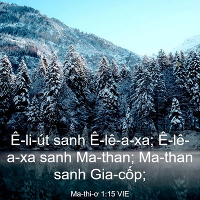 Picture 03 - Ma-thi-ơ 1:15 VIE - Ê-li-út sanh Ê-lê-a-xa; Ê-lê-a-xa sanh - Bible Verse Picture