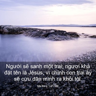 Picture 03 - Ma-thi-ơ 1:21 VIE - Người sẽ sanh một trai, ngươi khá - Bible Verse Picture