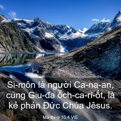 Picture 03 - Ma-thi-ơ 10:4 VIE - Si-môn là người Ca-na-an, cùng Giu-đa - Bible Verse Picture