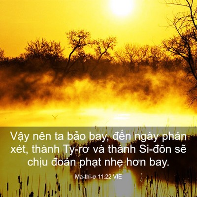 Picture 03 - Ma-thi-ơ 11:22 VIE - Vậy nên ta bảo bay, đến ngày phán xét, - Bible Verse Picture
