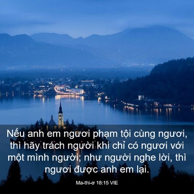 Picture 03 - Ma-thi-ơ 18:15 VIE - Nếu anh em ngươi phạm tội cùng ngươi, - Bible Verse Picture