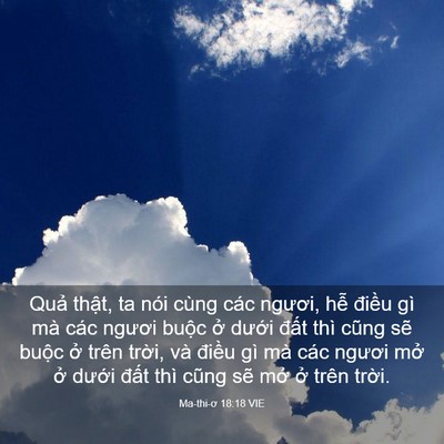 Picture 03 - Ma-thi-ơ 18:18 VIE - Quả thật, ta nói cùng các ngươi, hễ - Bible Verse Picture