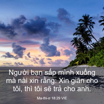 Picture 03 - Ma-thi-ơ 18:29 VIE - Người bạn sấp mình xuống mà nài xin - Bible Verse Picture