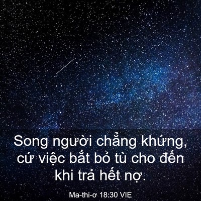 Picture 03 - Ma-thi-ơ 18:30 VIE - Song người chẳng khứng, cứ việc bắt - Bible Verse Picture