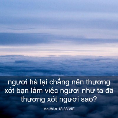 Picture 03 - Ma-thi-ơ 18:33 VIE - ngươi há lại chẳng nên thương xót - Bible Verse Picture