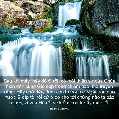 Picture 03 - Ma-thi-ơ 2:13 VIE - Sau khi mấy thầy đó đi rồi, có một - Bible Verse Picture