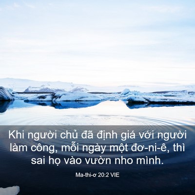 Picture 03 - Ma-thi-ơ 20:2 VIE - Khi người chủ đã định giá với - Bible Verse Picture